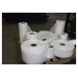 Pallet of Assorted Rolls of Poly Bags(Cut To Size)