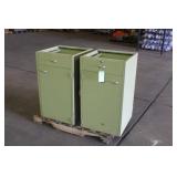 (2) Green Cabinets 22'x21'x36'