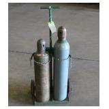 Oxygen And Gas Tanks For Welding