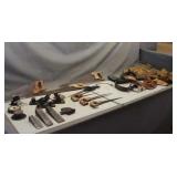 Assortment Of Hand Saws, Tool Belts, And More