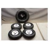 (5) Air Filled Utility Tires w/ Rims