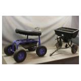 Agri-Fab Seed Spreader W/ Garden Car