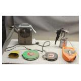 Tote Of Assorted Shop Equipment