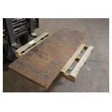 Solid Steel Sheet 60.75'x23.25'x1.5'