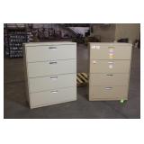 (2) 2-Drawer Metal File Cabinets