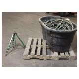 Poly Stock Tank W/ Garden Hoses & Sprinkler