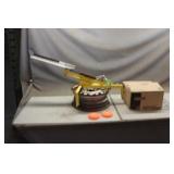 Clay Thrower & Case of Clay Pigeons
