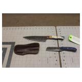 Handmade 7.5' Fixed Blade Damascus Steel Knife W/