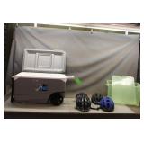 Igloo Cooler & (3) Bike helmets