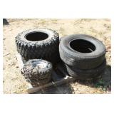 (2) Sets of Snowblower Tires & (2) 235x70R16 Tires