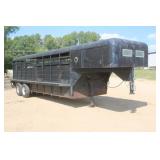 1974 S&H MFG Livestock Trailer 74910