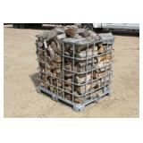 Mixed White & Red Oak Firewood in Metal Pallet Tot