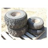 Set of (4) ATV Tires on 4-Bolt Rims