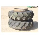 (2) 18.4x34 Tractor Tires on Duely Rims