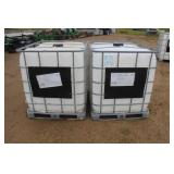 (2) Poly Tanks In Cages