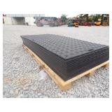 HEAVY DUTY RUBBER MATS - QTY 15 MATS - 8'Lx4'W