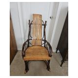 Traditional Amish Hickory Rocking Chair25"W x Traditional Amish Hickory Rocking Chair25"W x