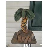 Hand Carved Palm Tree18hx12w Hand Carved Palm Tree18hx12w