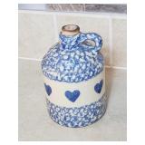Gerald Henn Blue Spongeware Pottery Workshops Jug Gerald Henn Blue Spongeware Pottery Workshops Jug