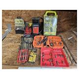Drill bits and sharpener Drill bits and sharpener