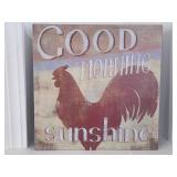 Good Morning Sunshine Rooster Metal Sign Good Morning Sunshine Rooster Metal Sign