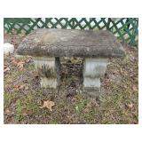 Concrete Garden Bench15hx24Lx14w Concrete Garden Bench15hx24Lx14w