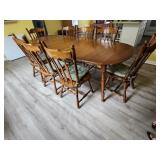 Dinning Table w/8 Chairs, 3 LeafTable Dinning Table w/8 Chairs, 3 LeafTable