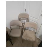 3 - Folding Metal Chairs 3 - Folding Metal Chairs