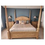 Bassett King Size Headboard, Footboard,Side