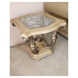 Samuel Lawrence Rectangular Side Table with Glass