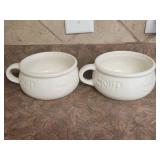 White WordWare Soup Bowls, Made in Portugal