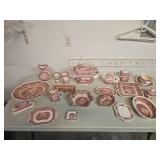 Masonï¿½s Vista English Ironstone Red Transferware D