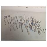 Silver-Plated Flatware Assorted Utensils