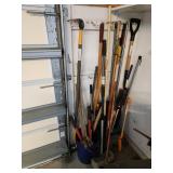 Yard and Garden Tools With Metal and Wood Handles