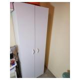 White Freestanding Storage Cabinet, 70ï¿½24ï¿½16.5 Inc