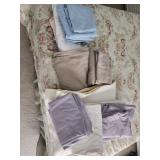 Bedsheets and Linens in Various Colors
