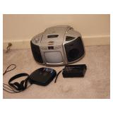 Compact Aiwa Portable CD Player, Small CRT Screen