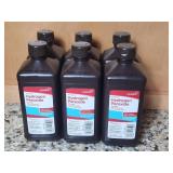 Six 32 oz Bottles of Leader Hydrogen Peroxide (3%
