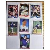 7 MLB Baseball Trading Cards Featuring Various Pla