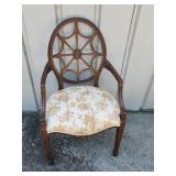 Ethan Allen Spider Web Back Chair
