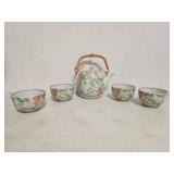 Pier 1 Imports Japanese Tea Set with Floral Design