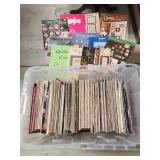 Tote with Assorted Cross-Stitch Pattern Books and