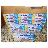 12 Aim Multi-Benefit Gel Toothpaste Tubes  Fresh