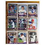 9 Topps Baseball Cards Featuring Various MLB Playe
