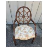 Ethan Allen Spider Web Back Chair