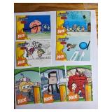 Nickelodeon-Themed Trading Cards Featuring Charact