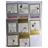 Eight Peanuts-Themed Comic Strip Trading Cards