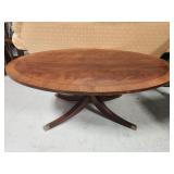Ethan Allen Oval Coffee Table 19×48×30