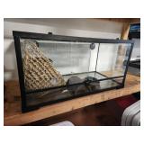36×18.5×18.5 Glass Terrarium With Mesh Screen and