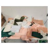 Fabric and Textile Lot in Various Colors and Patte